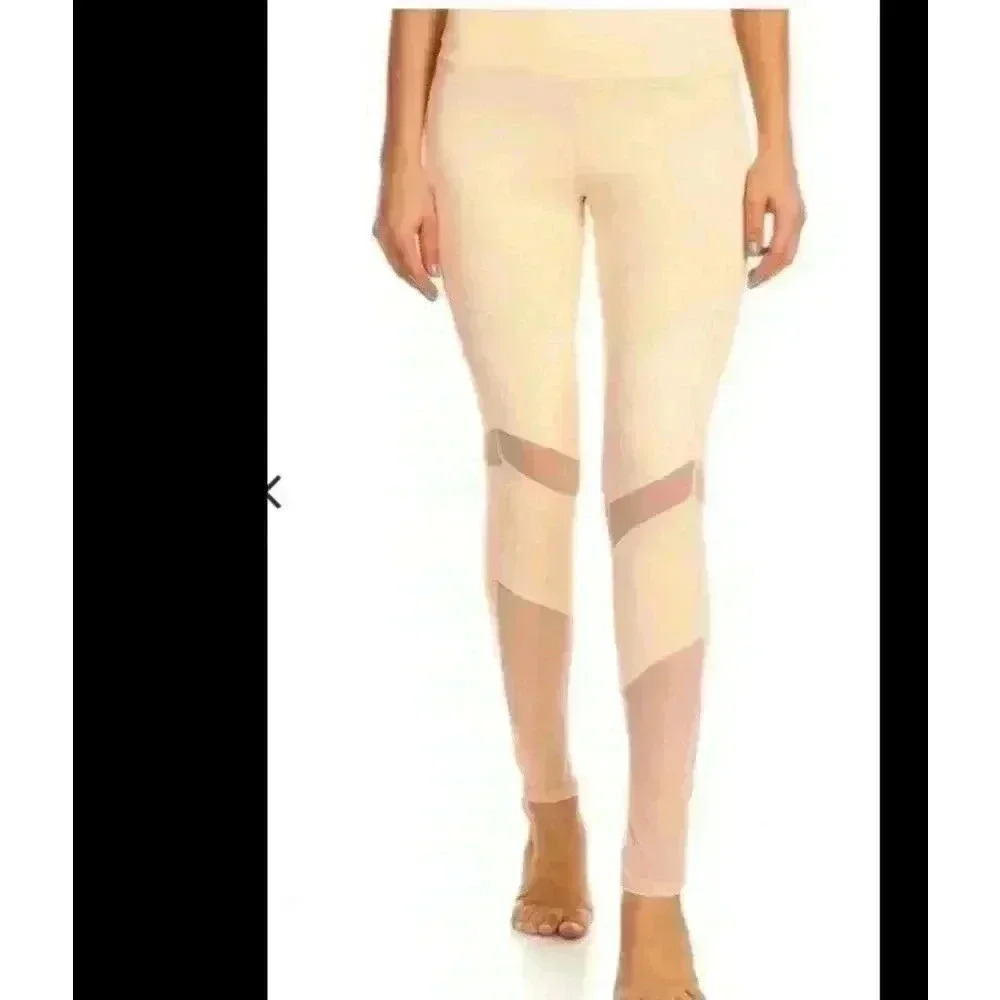 WOMENS X BY GOTTEX PINK-PEACH LEGGINGS